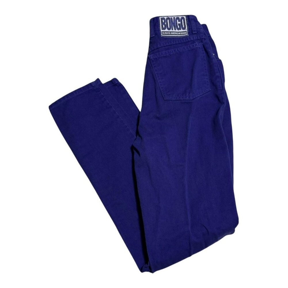 Vintage 90s Bongo Cotton USA Made Purple Pants Women's 7‎ (25x32)